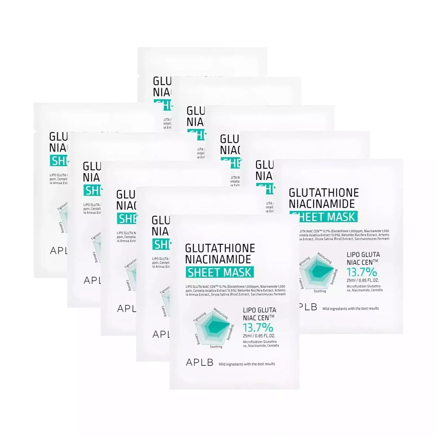 APLB-Glutathione-Niacinamide-Sheet-Mask-pack10 - Holy Skin