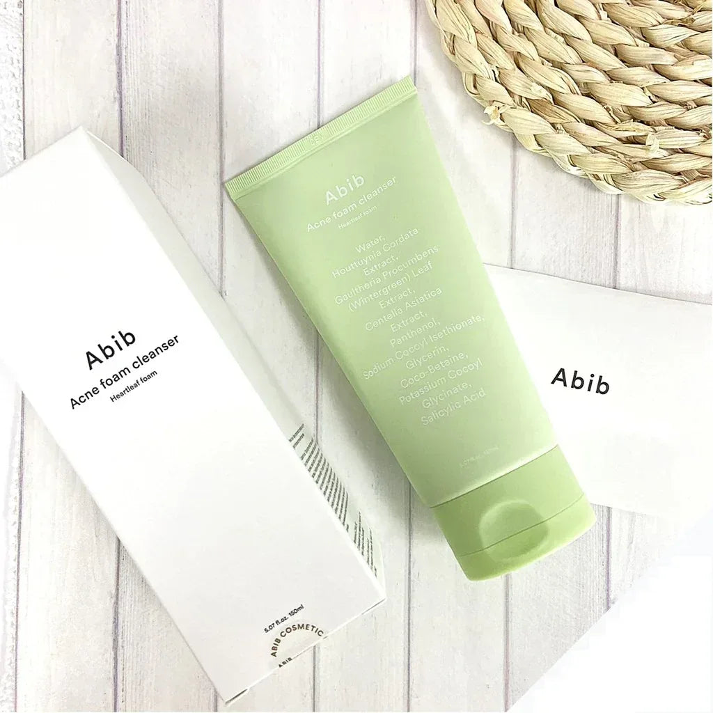 Abib-Acne-Foam-Cleanser-Heartleaf-Foam-6 - Holy Skin