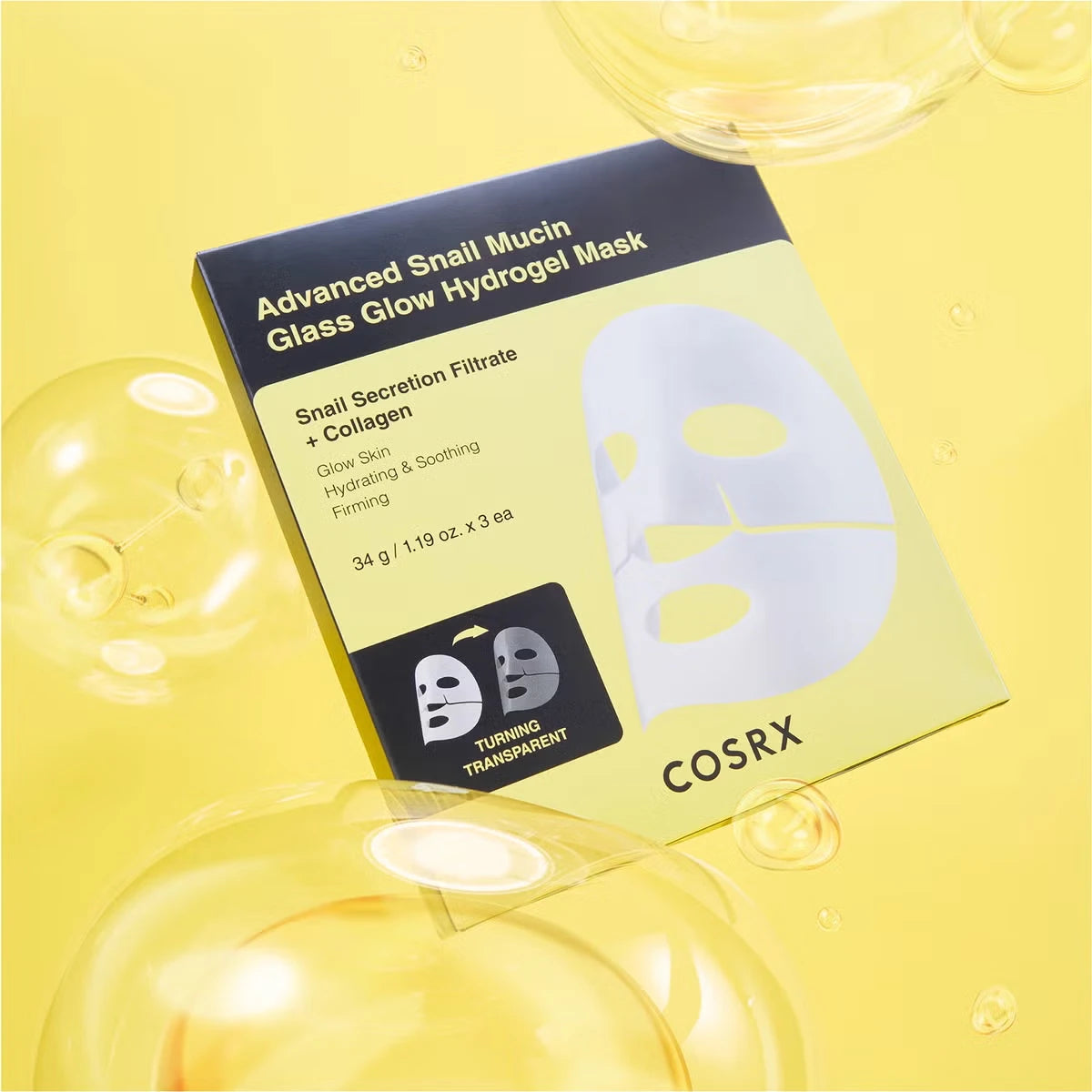 COSRX - Advanced Snail Mucin Glass Glow Hydrogel Mask