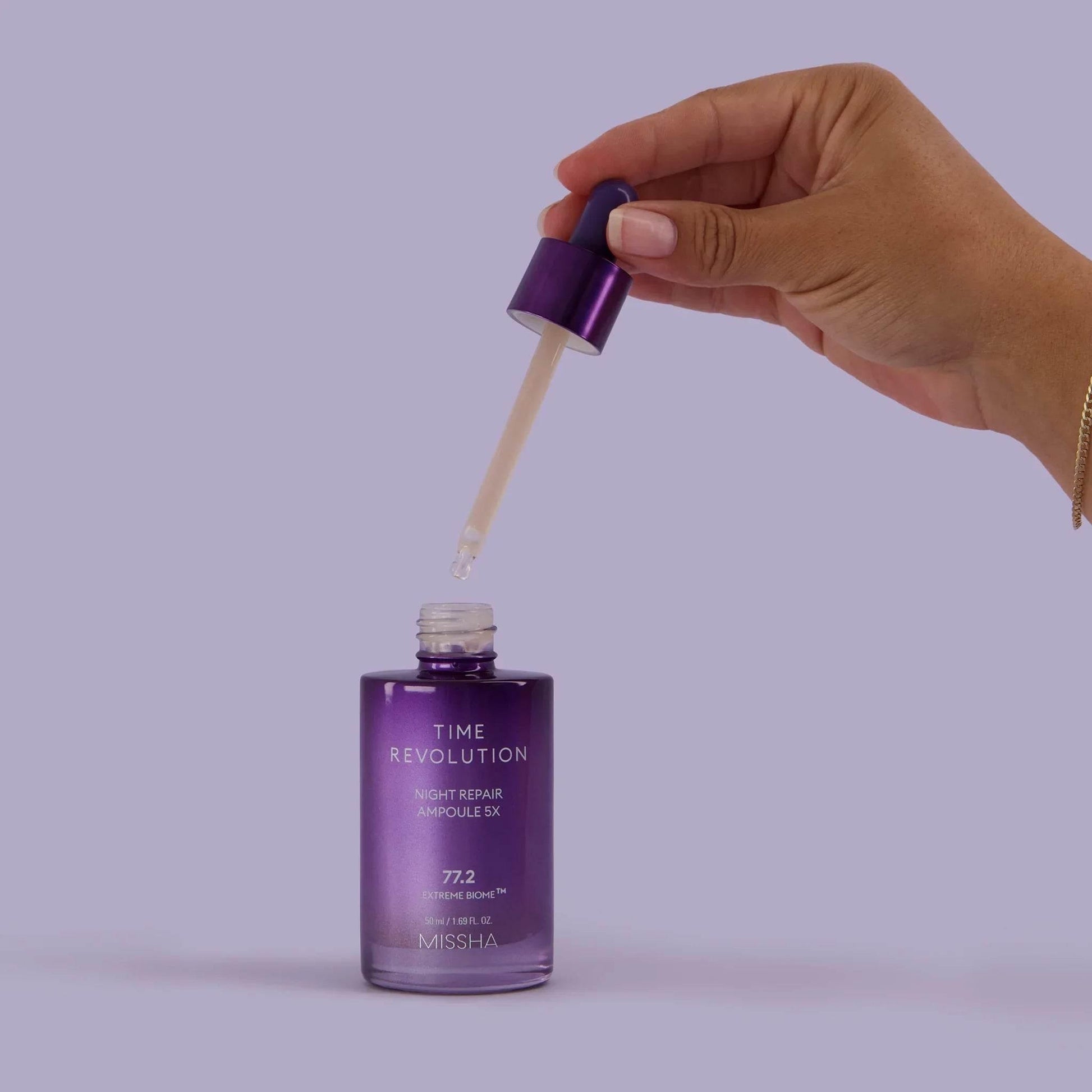 Missha - Time Revolution Night Repair Ampoule 5X - Holy Skin