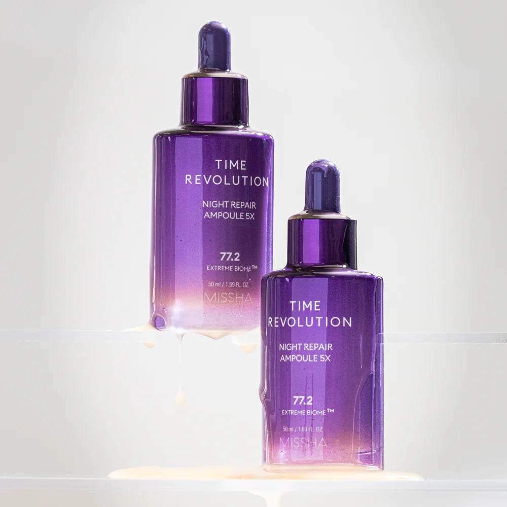 Missha - Time Revolution Night Repair Ampoule 5X - Holy Skin