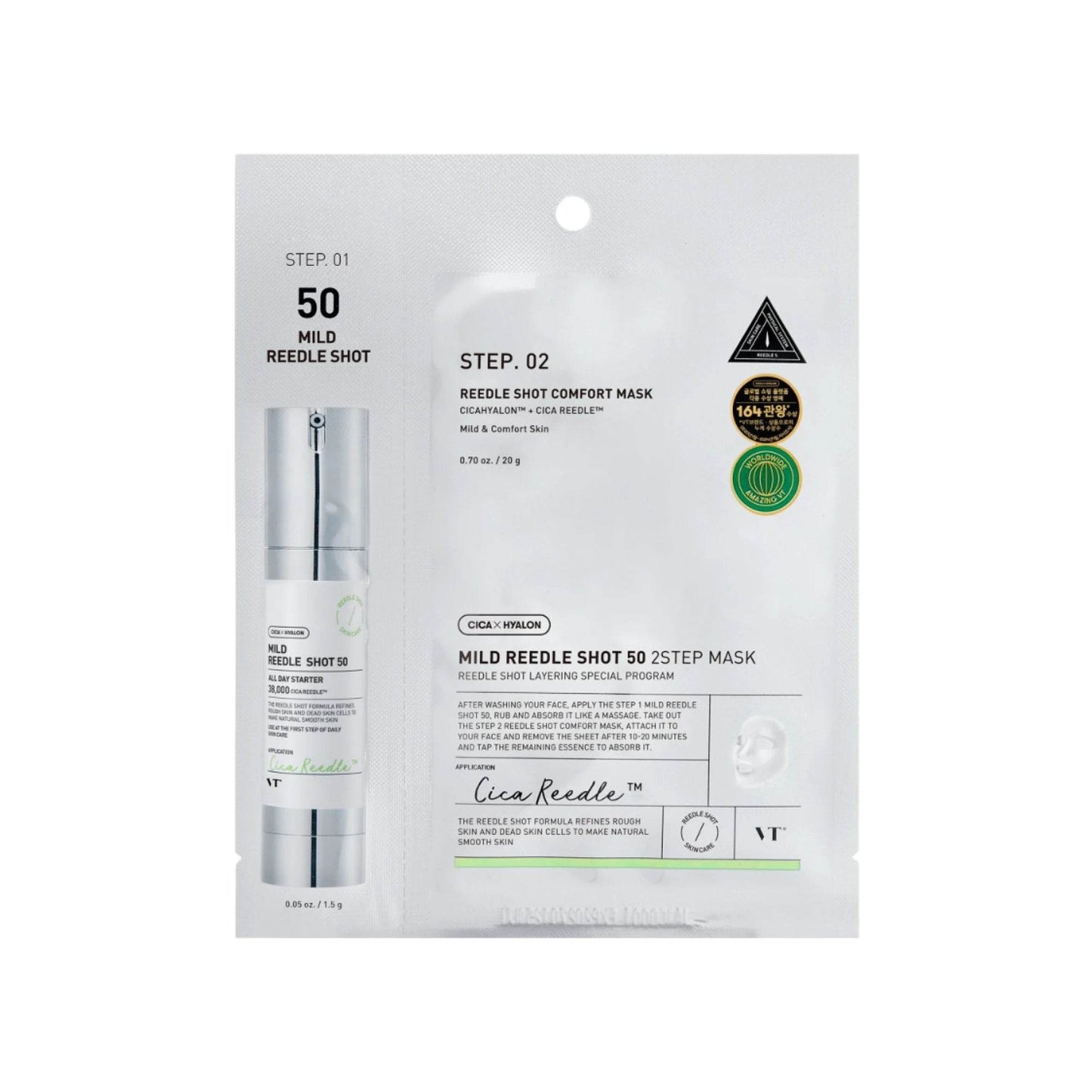 VT Cosmetics - Reedle Shot 50 2-Step Mask