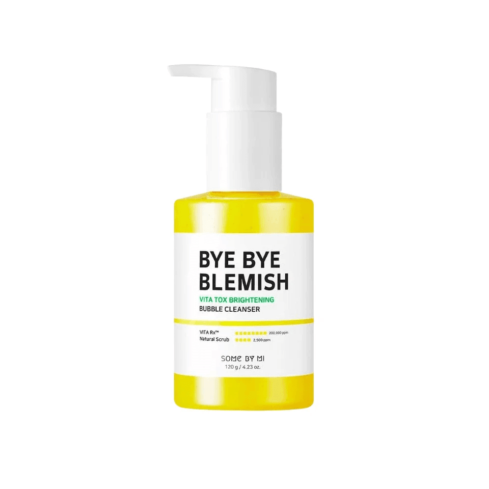 Some By Mi - Bye Bye Blemish Vita Tox Brightening Bubble Cleanser - Holy Skin