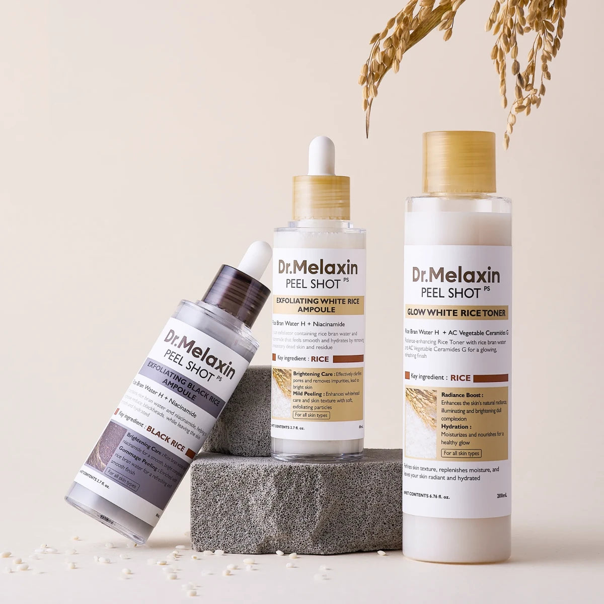 Dr.Melaxin - Peel Shot Exfoliating Black Rice Ampoule