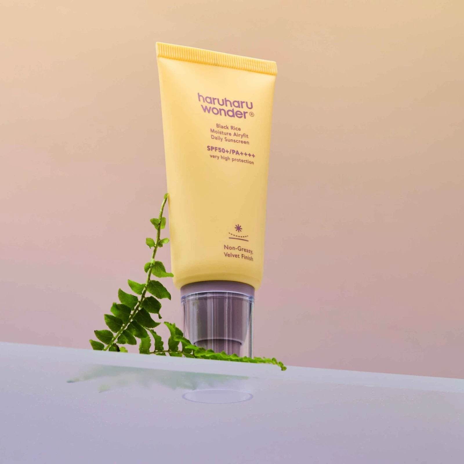 HaruHaru Wonder - Black Rice Moisture Airyfit Daily Sunscreen SPF50+ PA++++ - Holy Skin