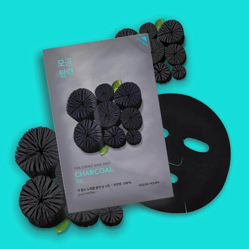 Holika Holika - Pure Essence Mask Sheet - Charcoal
