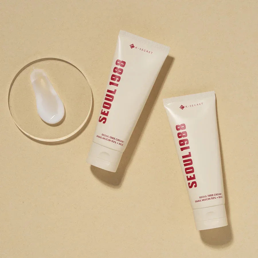 K-SECRET - SEOUL 1988 Cream : Snail Mucin 93% + Rice - Holy Skin