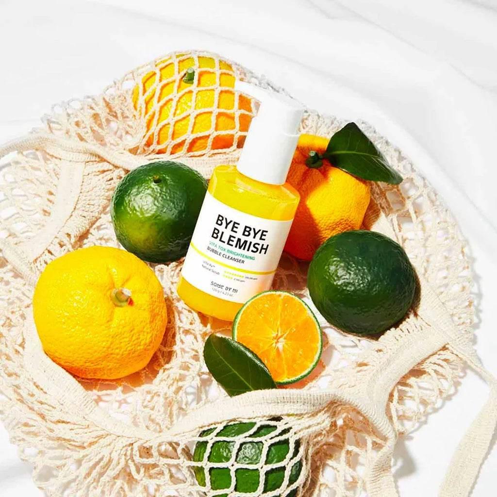 Some By Mi - Bye Bye Blemish Vita Tox Brightening Bubble Cleanser - Holy Skin