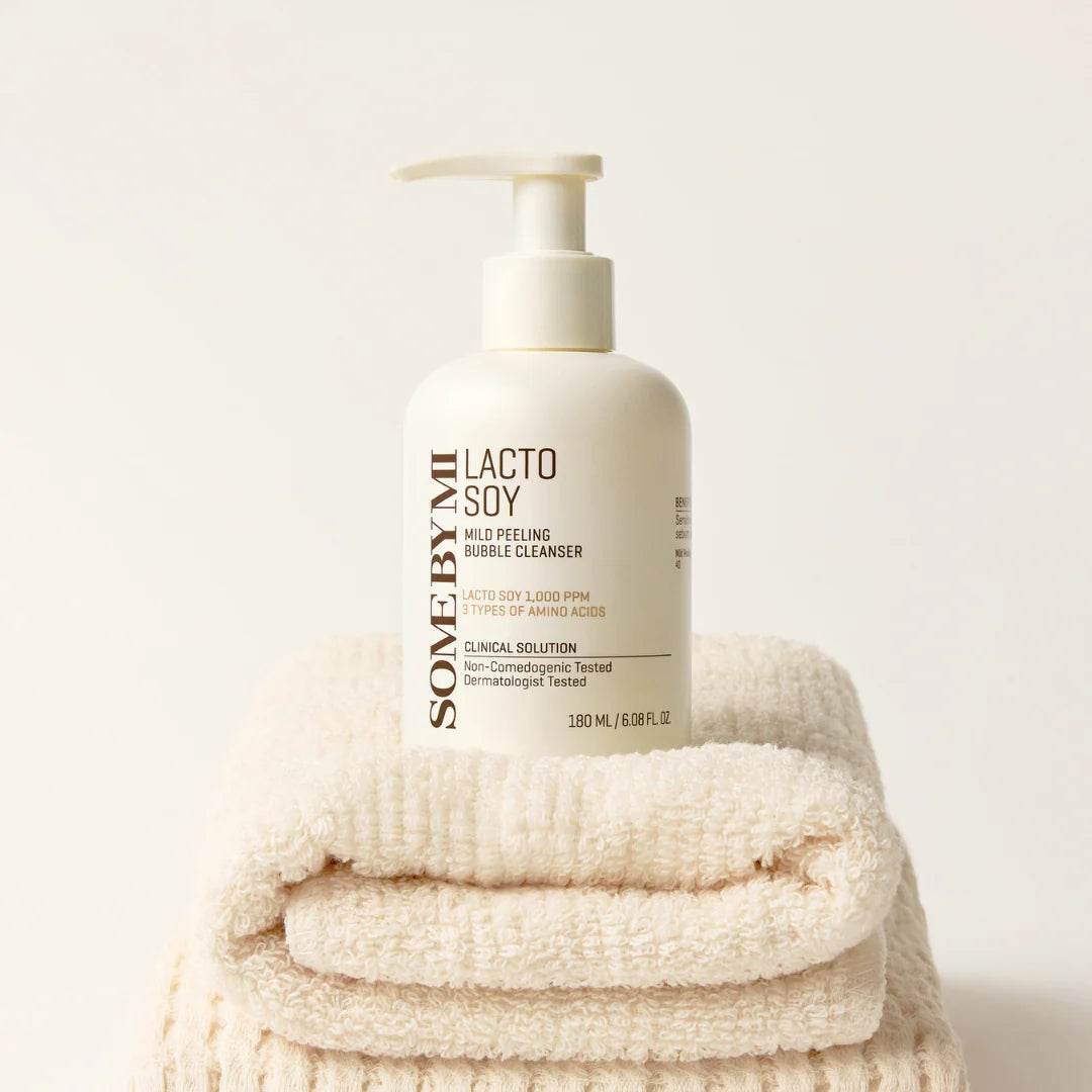 Some By Mi - Lacto Soy Mild Peeling Bubble Cleanser - Holy Skin
