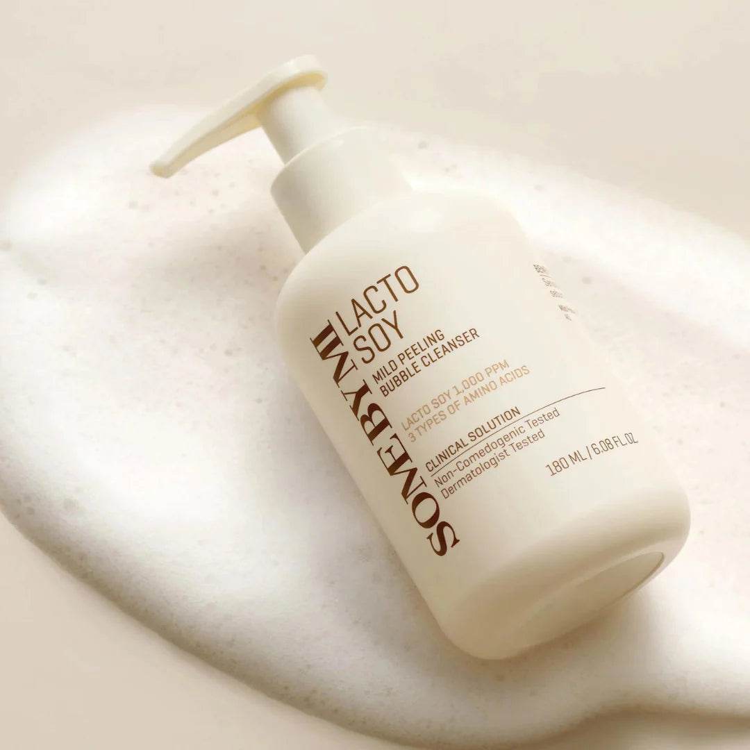 Some By Mi - Lacto Soy Mild Peeling Bubble Cleanser - Holy Skin