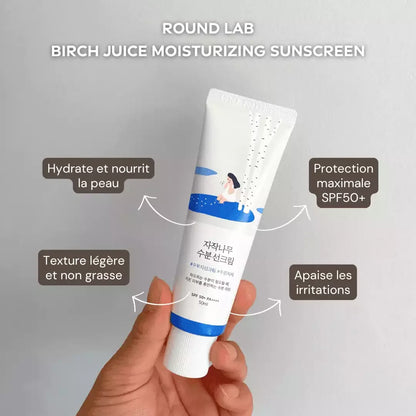 Round Lab - Birch Juice Moisturizing Sunscreen SPF50+ - Holy Skin