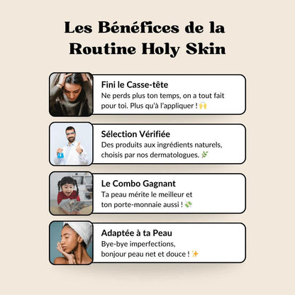 Routine Peau Acnéique - Holy Skin