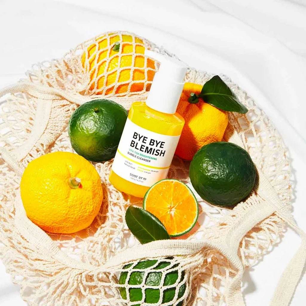 Some By Mi - Bye Bye Blemish Vita Tox Brightening Bubble Cleanser - Holy Skin